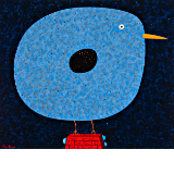 Bird with Blue Beetles, 2024 by Dean Bowen